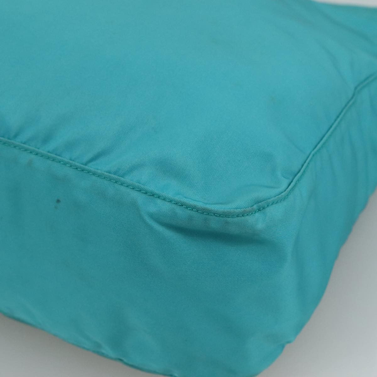 Prada Zip Top Messenger Bag Tessuto, TURQUOISE, NYLON, Shoulder bag