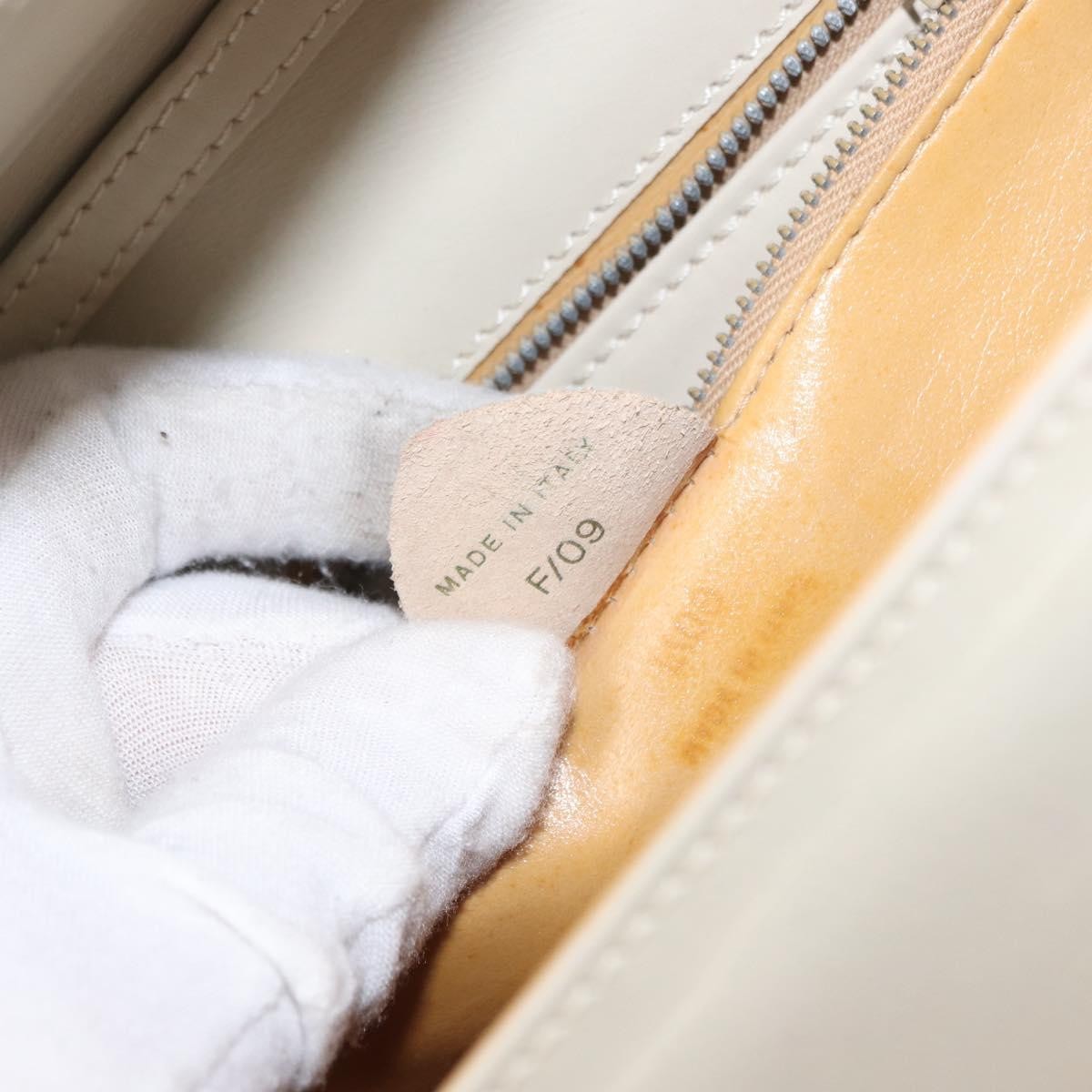 Celine Vintage Shoulder Bag Leather, ECRU, LEATHER, Shoulder bag