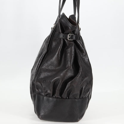 Gucci Full Moon Tote Guccissima Leather, BLACK, LEATHER, Shoulder bag