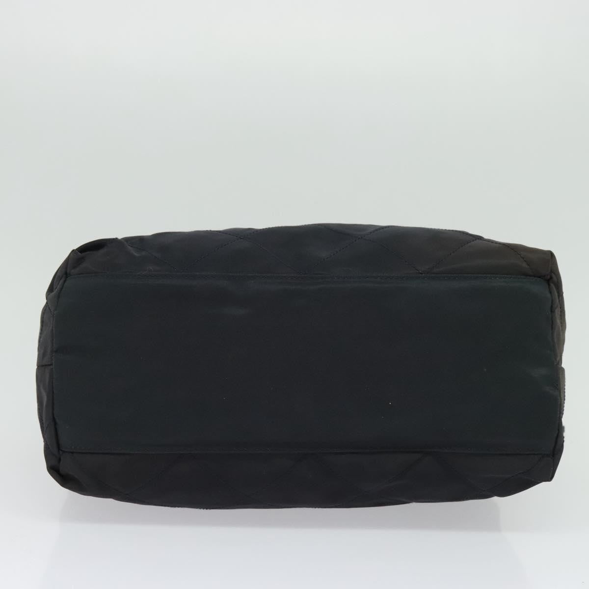 Prada Chain Shoulder Bag Quilted Tessuto, NAVY, NYLON, Shoulder bag