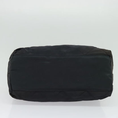 Prada Chain Shoulder Bag Quilted Tessuto, NAVY, NYLON, Shoulder bag