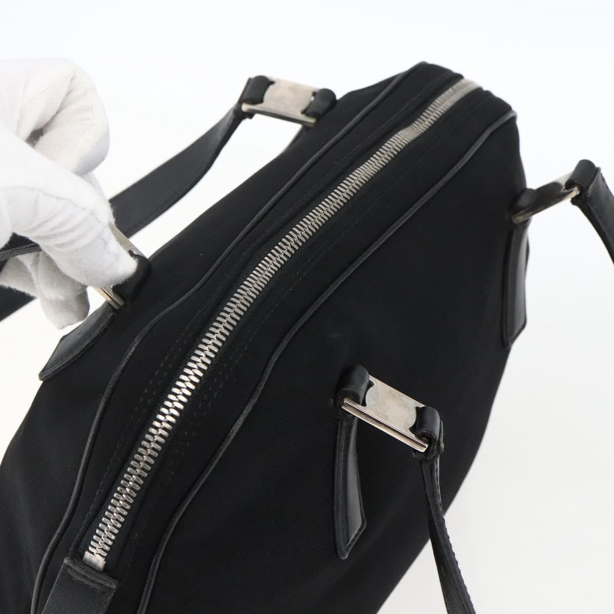 Salvatore Ferragamo Vintage Handbag Nylon, BLACK, NYLON, Handbag