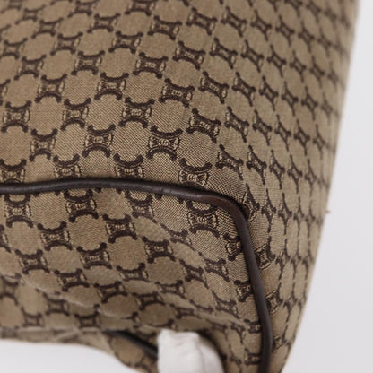 Celine Vintage Macadam Handbag Canvas, BEIGE, CANVAS, Handbag