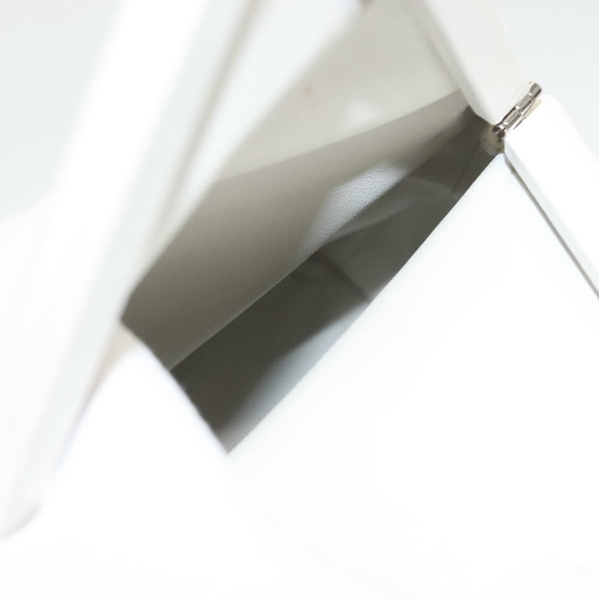 Bottega Veneta BV Trine Fold Clutch Leather, WHITE, LEATHER, Clutche & pouche