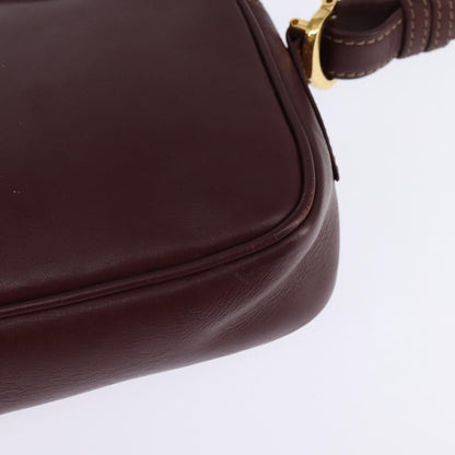 cartier Must de Cartier Shoulder Bag Leather, BURGUNDY, LEATHER, Shoulder bag