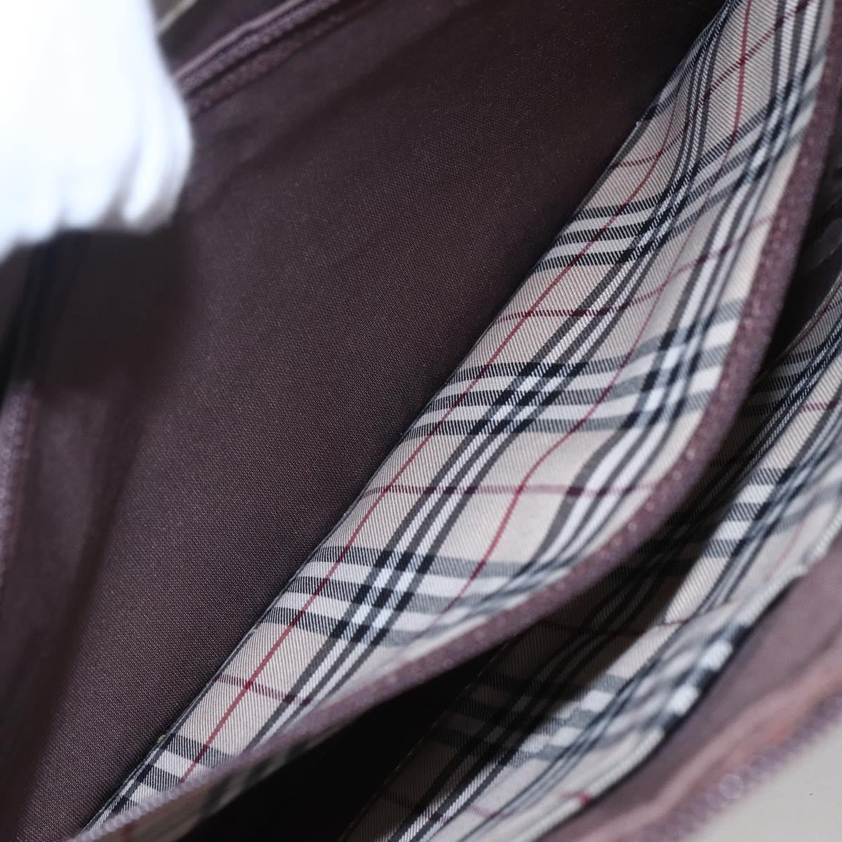 Burberry Vintage Handbag Leather, BROWN, LEATHER, Handbag