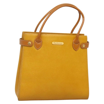 Burberry Vintage Handbag Leather, YELLOW, LEATHER, Handbag