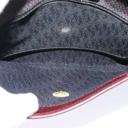 Saint Laurent Vintage Shoulder Bag Canvas, BURGUNDY, CANVAS, Shoulder bag