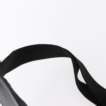 Gucci Vintage Double Belt Bag GG Canvas with Leather, BLACK, CANVAS, Shoulder bag