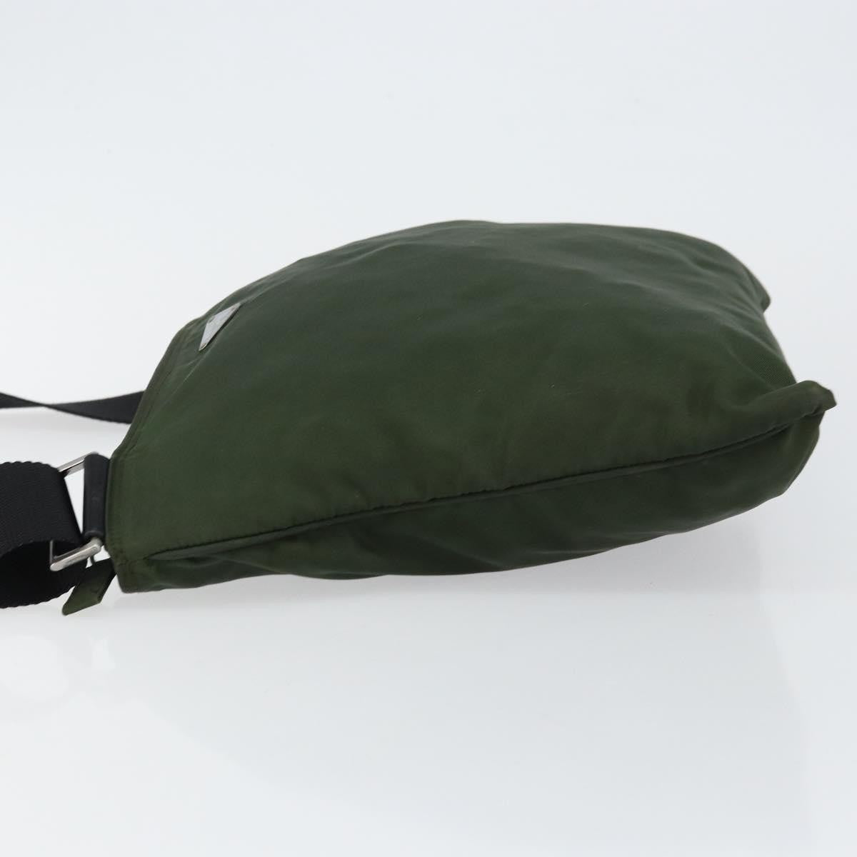 Prada Flat Messenger Bag Tessuto, KHAKI, NYLON, Shoulder bag