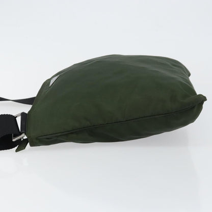 Prada Flat Messenger Bag Tessuto, KHAKI, NYLON, Shoulder bag