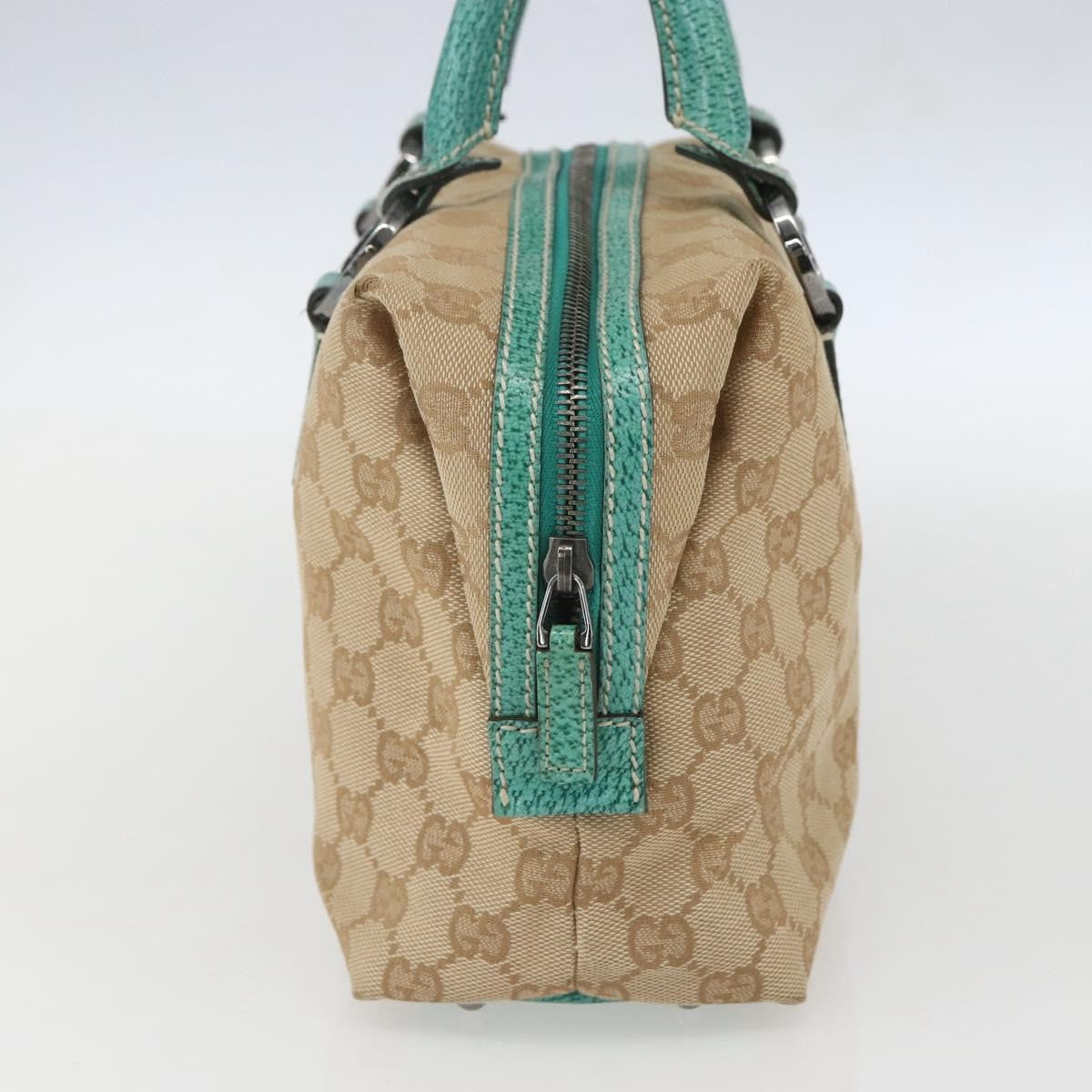 Gucci Vintage Zip Boston Bag GG Canvas, BEIGE, CANVAS, Handbag