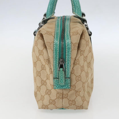 Gucci Vintage Zip Boston Bag GG Canvas, BEIGE, CANVAS, Handbag