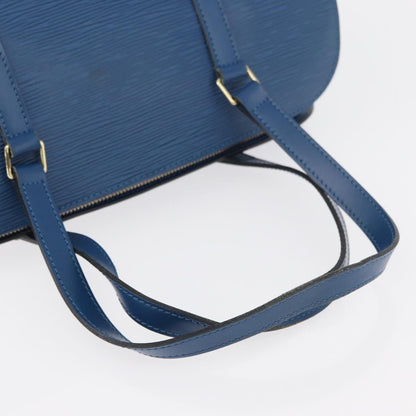 Louis Vuitton Soufflot Handbag Epi Leather, Blue, Leather, Handbag
