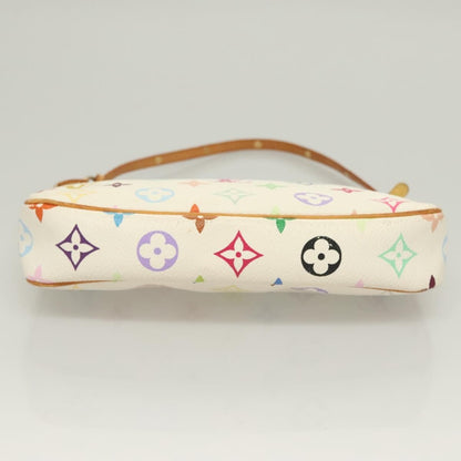 Louis Vuitton Pochette Accessoires Monogram Multicolor, WHITE, CANVAS, Clutche & pouche