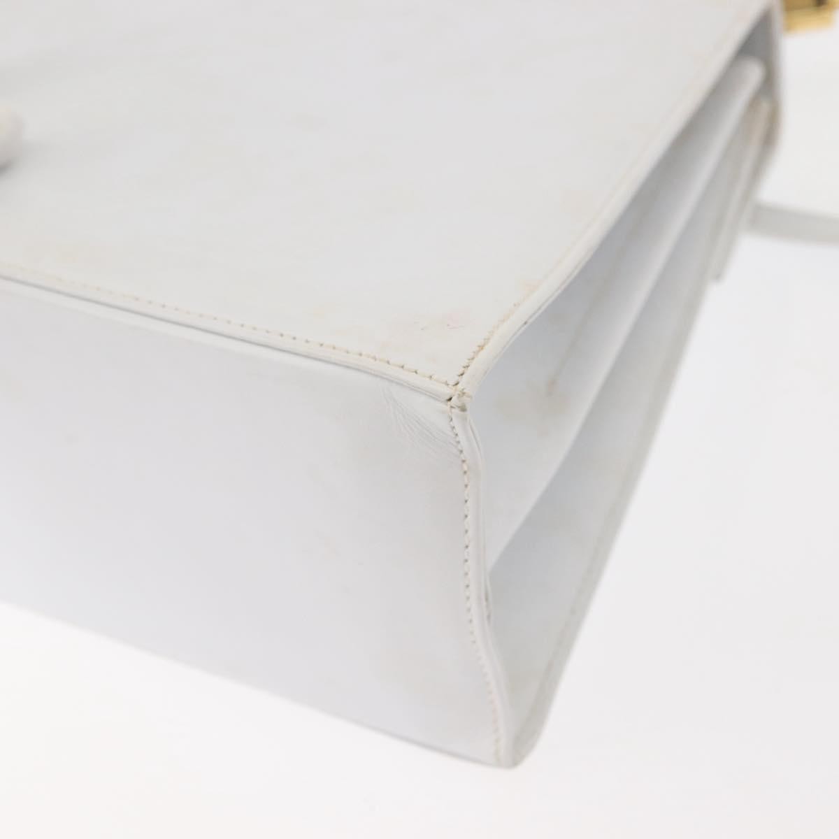 Salvatore Ferragamo Gancini Convertible Top Handle Bag Leather, WHITE, LEATHER, Handbag