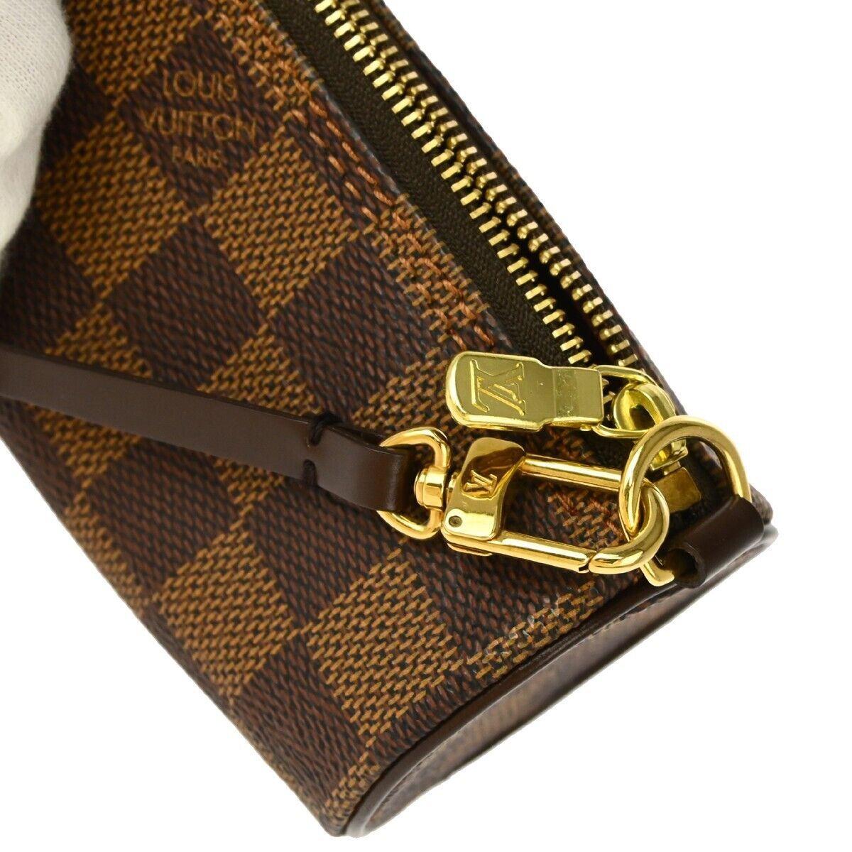 Louis Vuitton Papillon Pochette Monogram Canvas, BROWN, CANVAS, Clutche & pouche