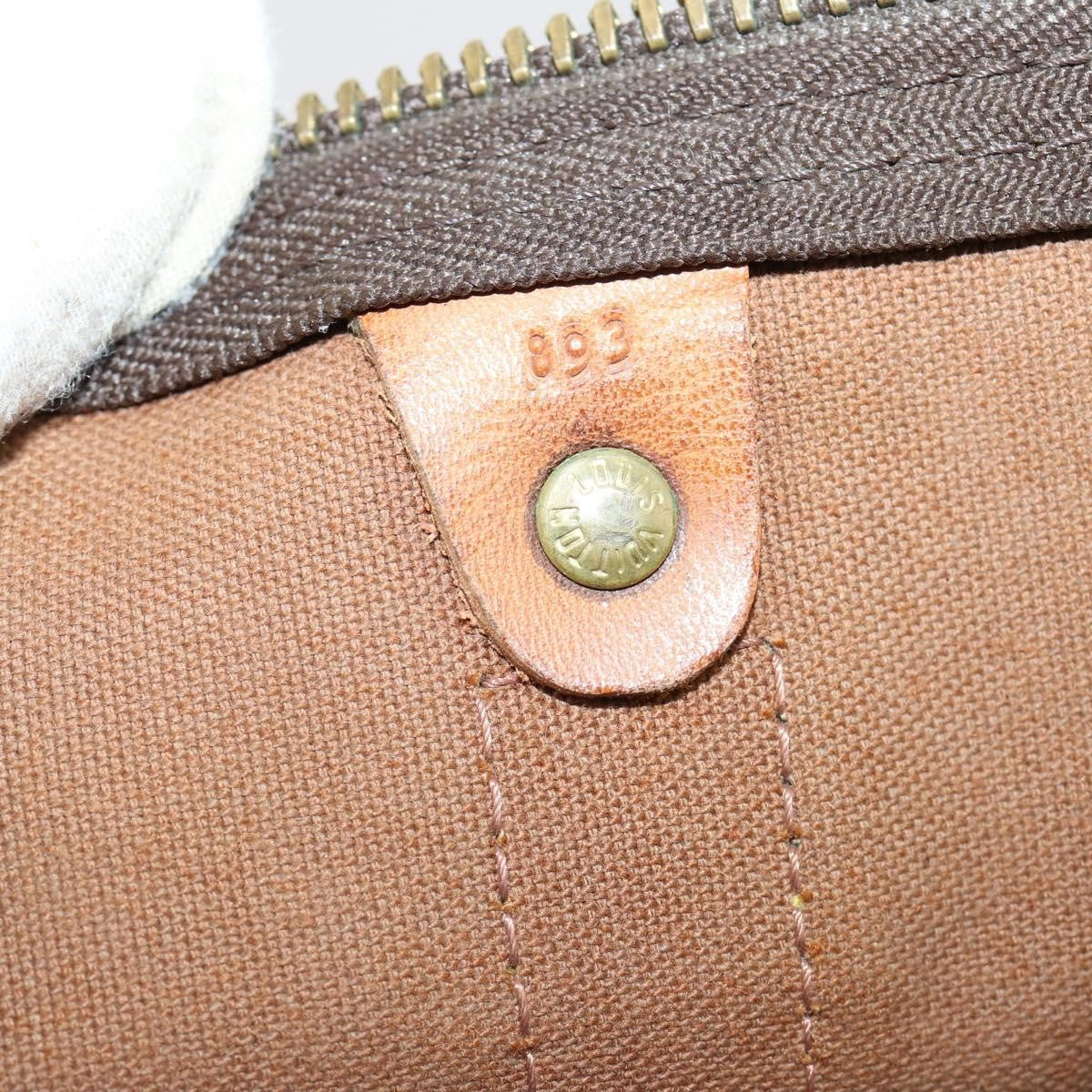 Louis Vuitton Keepall Bag Monogram Canvas, BROWN, CANVAS, Travel bag
