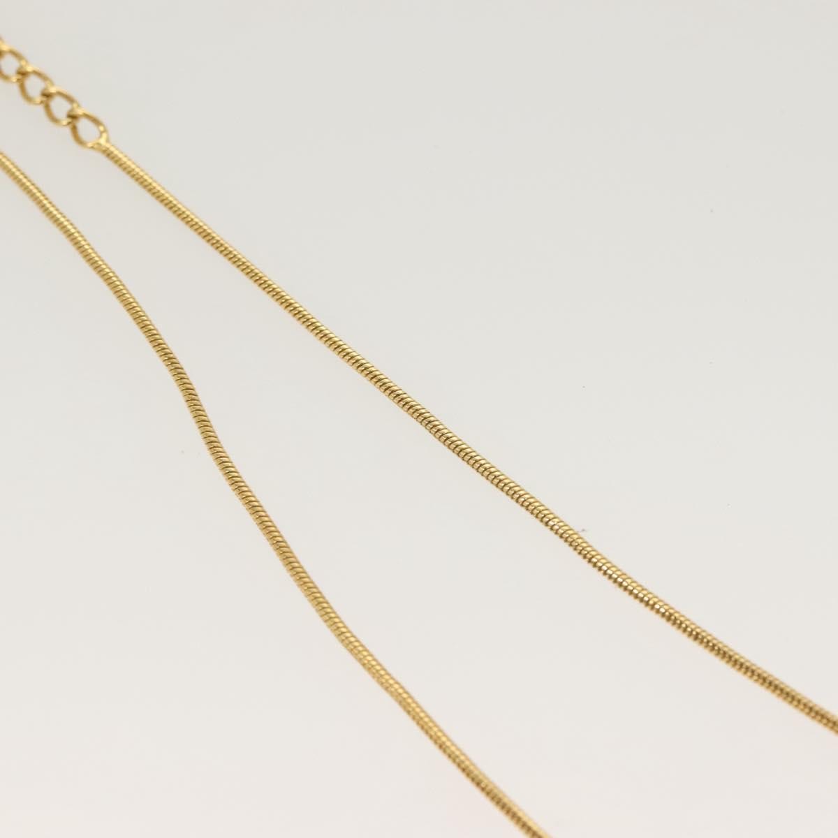 Christian Dior D logo Pendant Necklace Metal, GOLD, METAL, Necklace