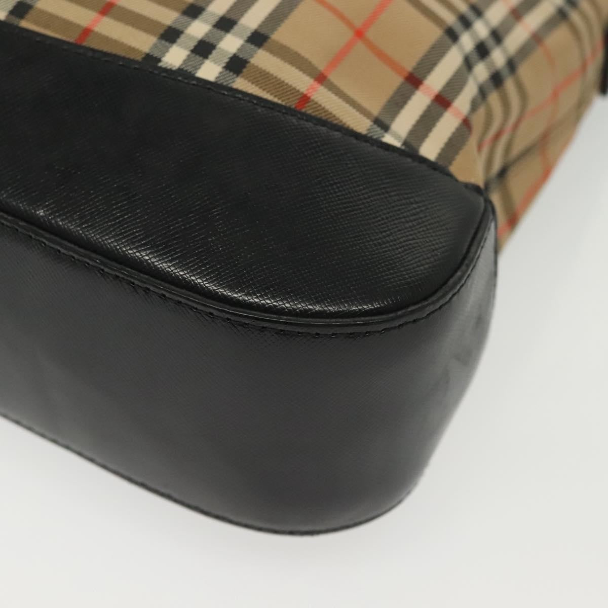 Burberry Shoulder Bag Nova Check Canvas, BEIGE, CANVAS, Shoulder bag