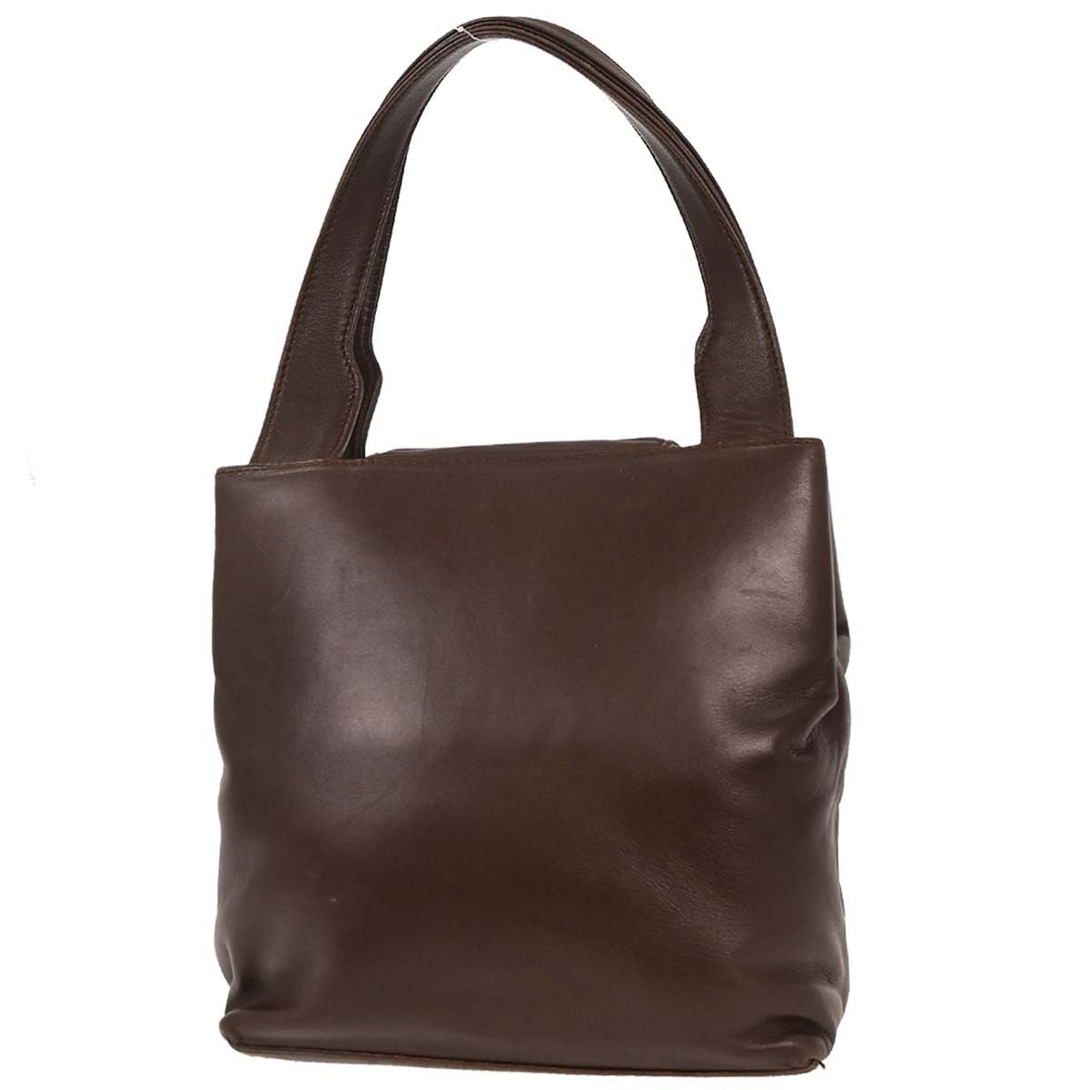 Loewe Anagram handbag Leather, BROWN, LEATHER, Handbag