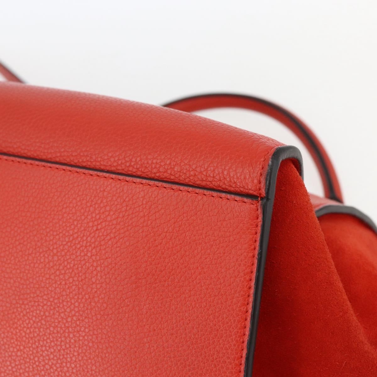 Celine Trapeze Bag Leather, RED, LEATHER, Handbag