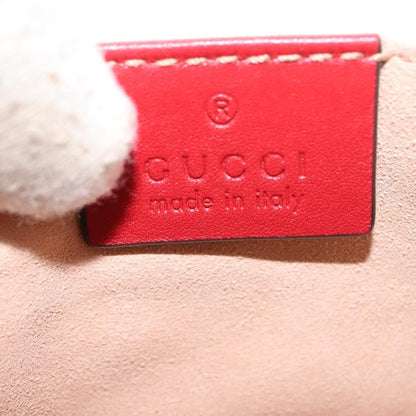 Gucci GG Marmont Belt Bag Matelasse Leather, RED, LEATHER, Clutche & pouche