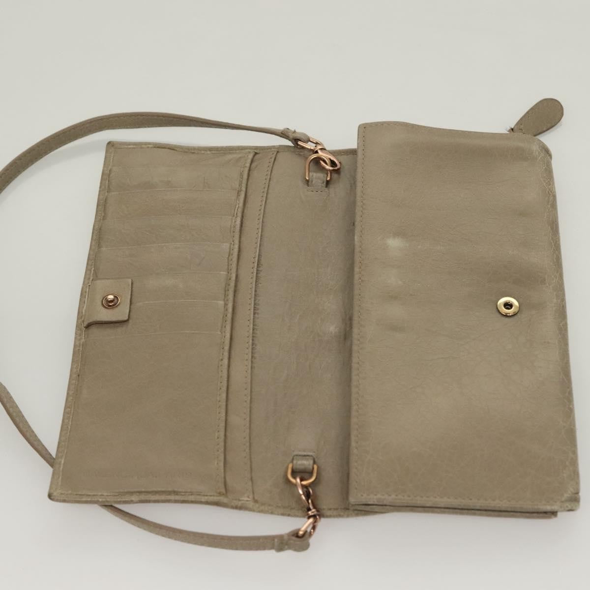 Balenciaga Giant Money Flap Wallet Leather, BEIGE, LEATHER, Wallets