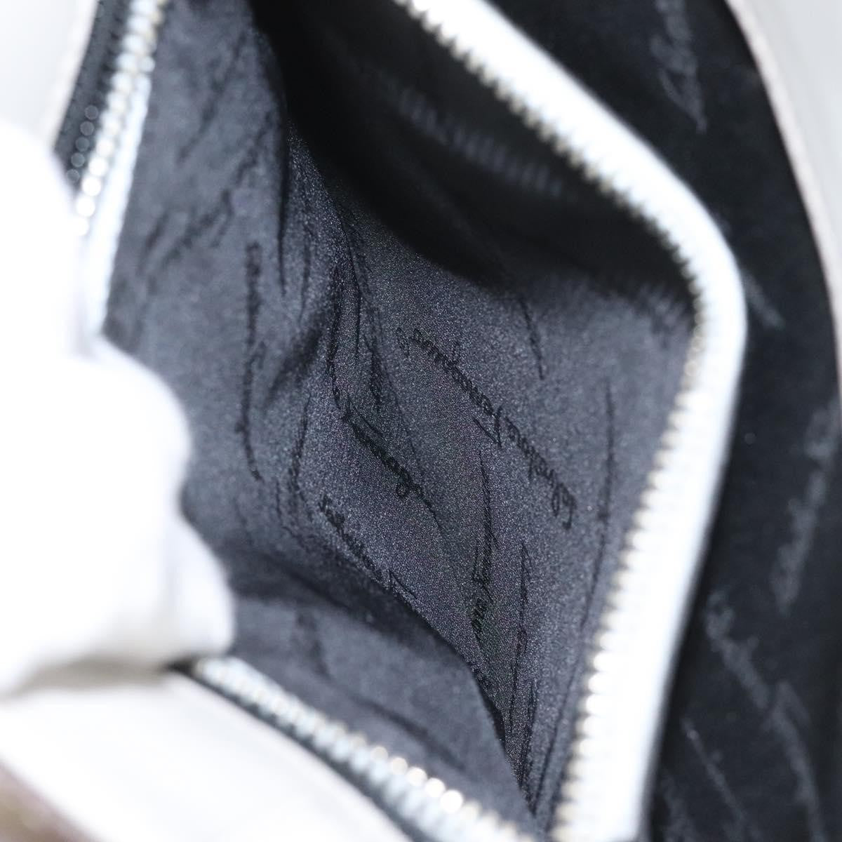 Salvatore Ferragamo Gancini Shoulder Bag Leather, BEIGE, LEATHER, Shoulder bag