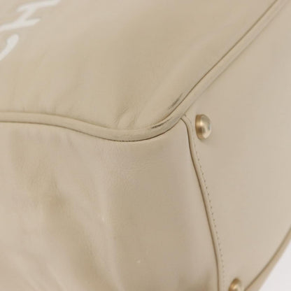 Chanel Camellia Tote Leather, BEIGE, LEATHER, Tote bag