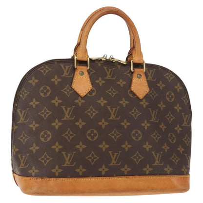 Louis Vuitton Alma Handbag Monogram Canvas, BROWN, CANVAS, Handbag