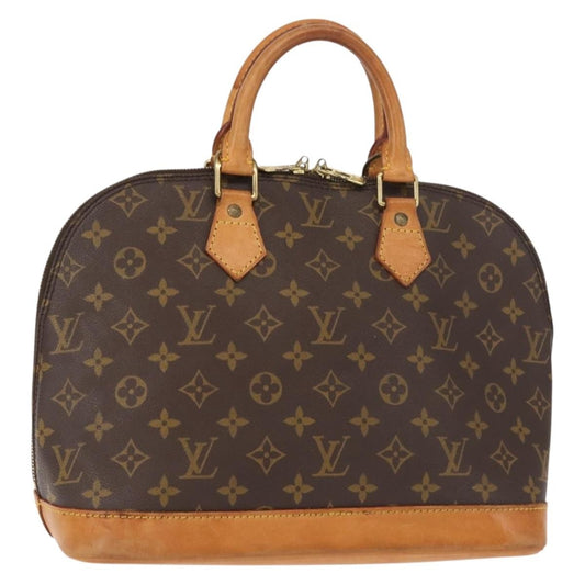 Louis Vuitton Alma Handbag Monogram Canvas, BROWN, CANVAS, Handbag