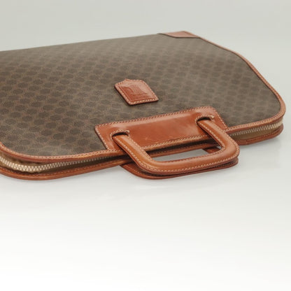 Celine Macadam Briefcase Canvas and leather, BROWN, CANVAS, Briefcase