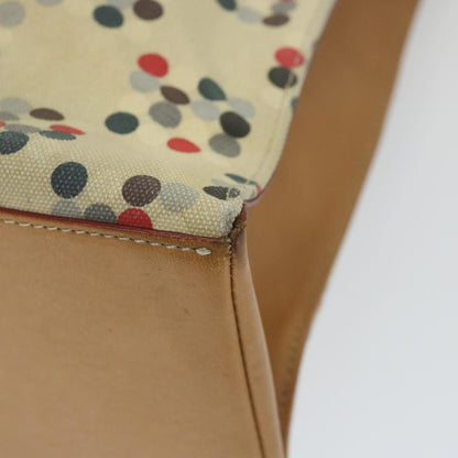 Burberry Open Tote Printed Canvas, BEIGE, CANVAS, Tote bag