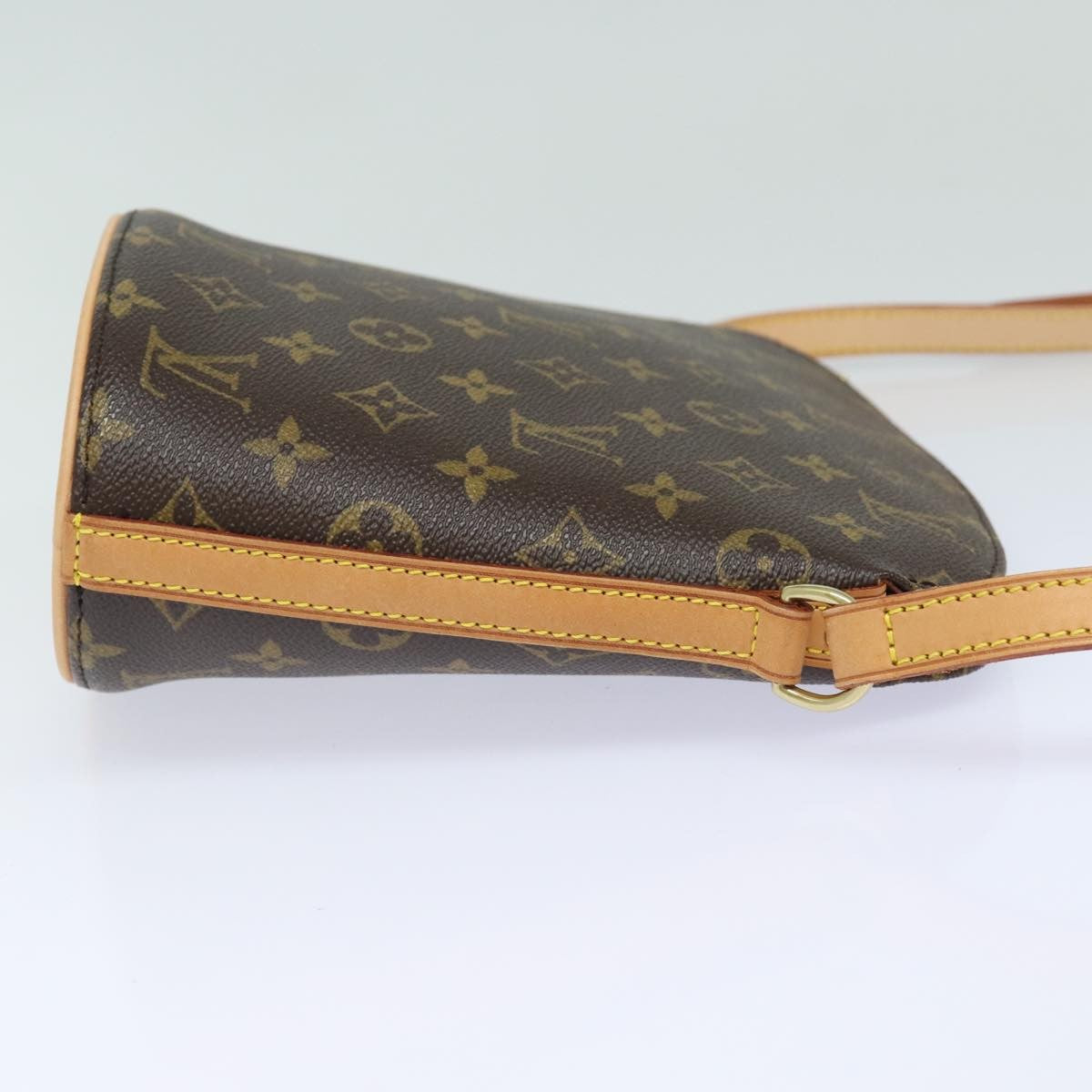 Louis Vuitton Drouot Handbag Monogram Canvas, BROWN, CANVAS, Shoulder bag