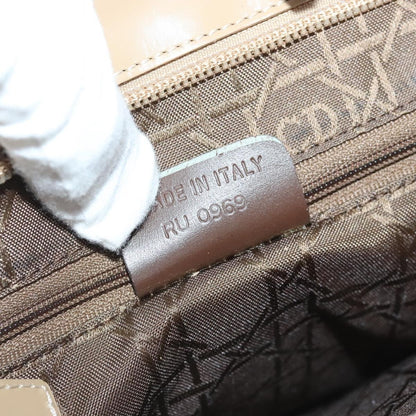 Christian Dior Vintage Tote Cannage Quilt Nylon, BEIGE, NYLON, Tote bag