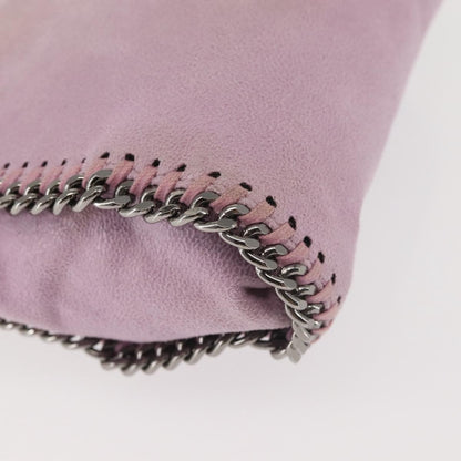 Stella McCartney Falabella Fold Over Crossbody Bag Suede, PINK, SUEDE, Crossbody bag