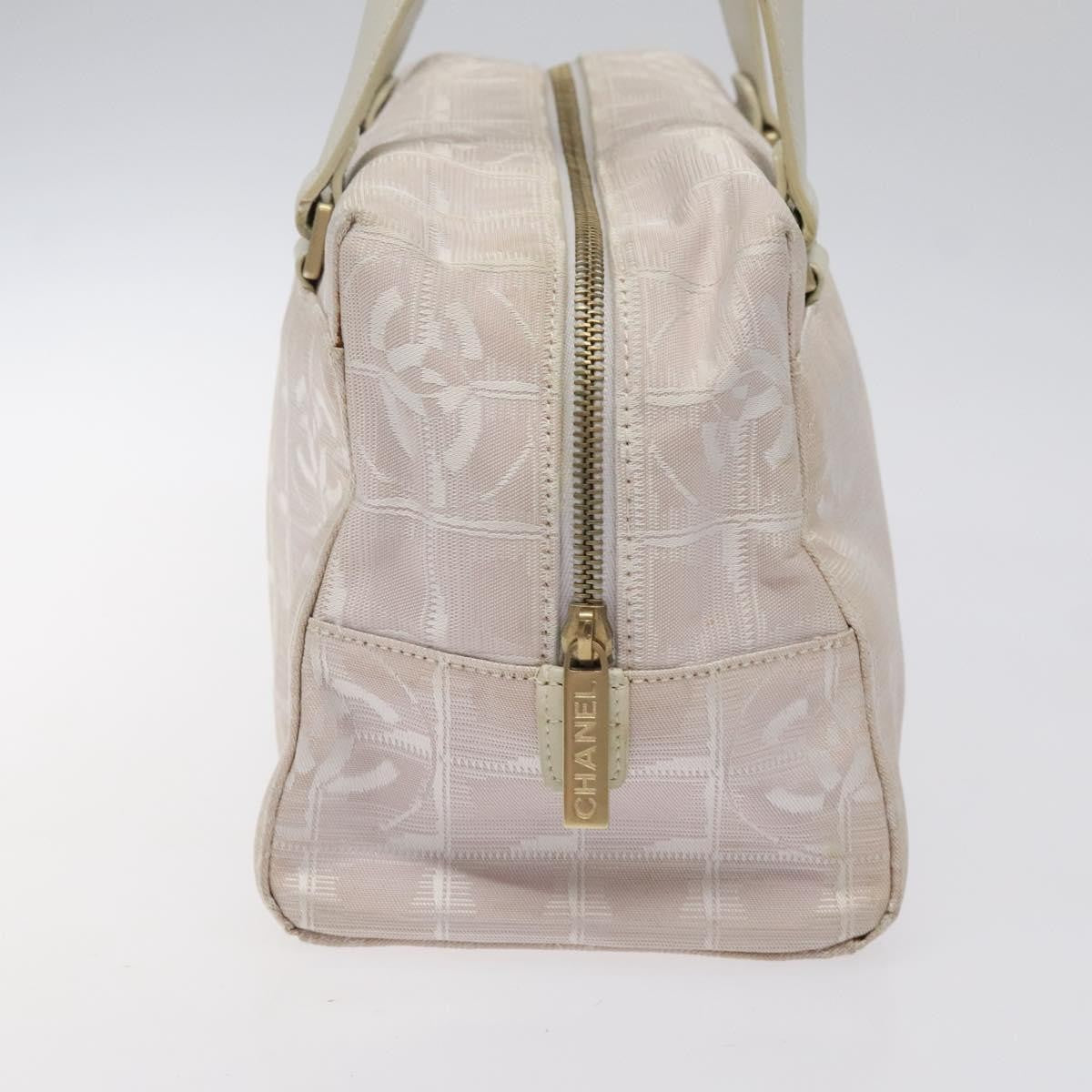 Chanel Travel Line Top Handle Bag Nylon, PINK, NYLON, Travel bag