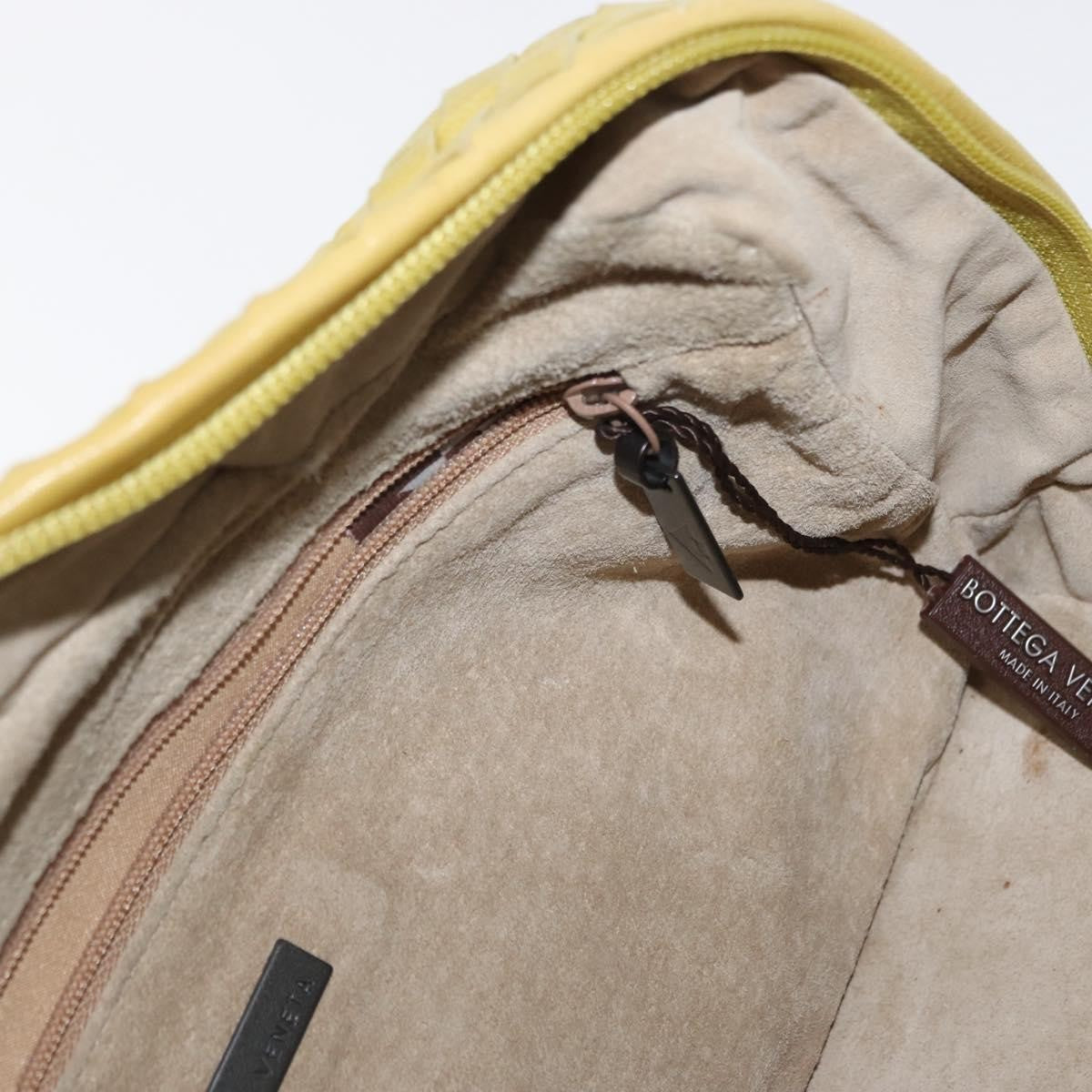 Bottega Veneta Vintage handbag Leather, YELLOW, LEATHER, Handbag
