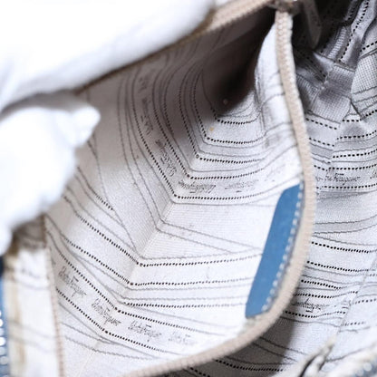 Salvatore Ferragamo Gancini Shoulder Bag Leather, BLUE, LEATHER, Shoulder bag