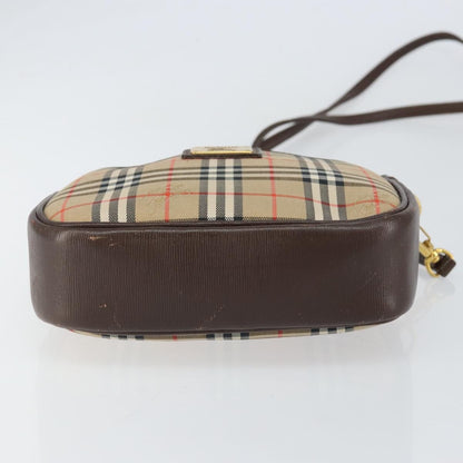 Burberry Nova check Shoulder bag Canvas, BEIGE, CANVAS, Shoulder bag