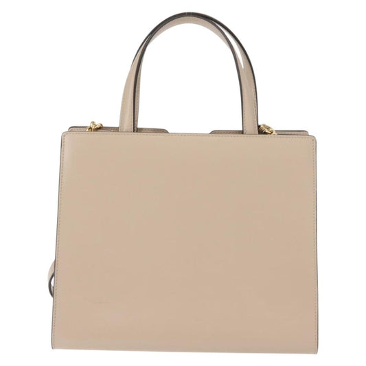 Salvatore Ferragamo Vara Bow Top Handle Convertible Tote Leather, BEIGE, LEATHER, Tote bag