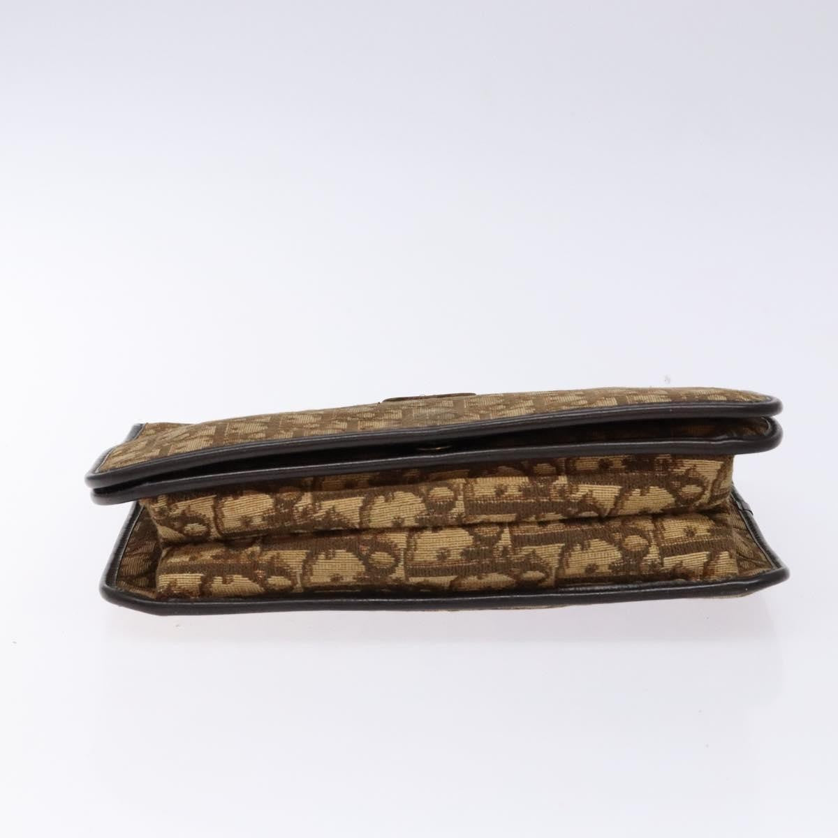 Christian Dior Vintage Trotter Pouch Diorissimo Canvas, BROWN, CANVAS, Clutche & pouche