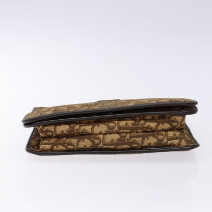 Christian Dior Vintage Trotter Pouch Diorissimo Canvas, BROWN, CANVAS, Clutche & pouche