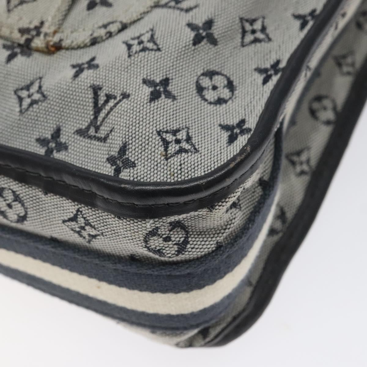 Louis Vuitton Mary Kate Messenger Bag Mini Lin, NAVY, CANVAS, Shoulder bag