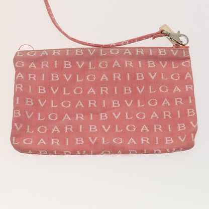 Bvlgari B.Zero1 Logomania Bag Canvas with Leather, PINK, CANVAS, Tote bag