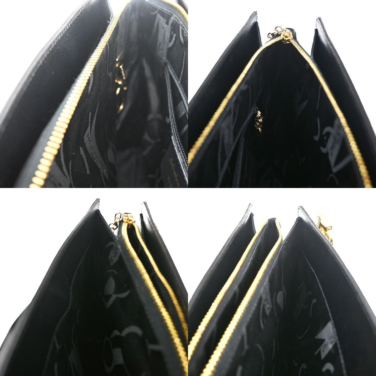 Salvatore Ferragamo Gancini Shoulder Bag Leather, BLACK, LEATHER, Shoulder bag