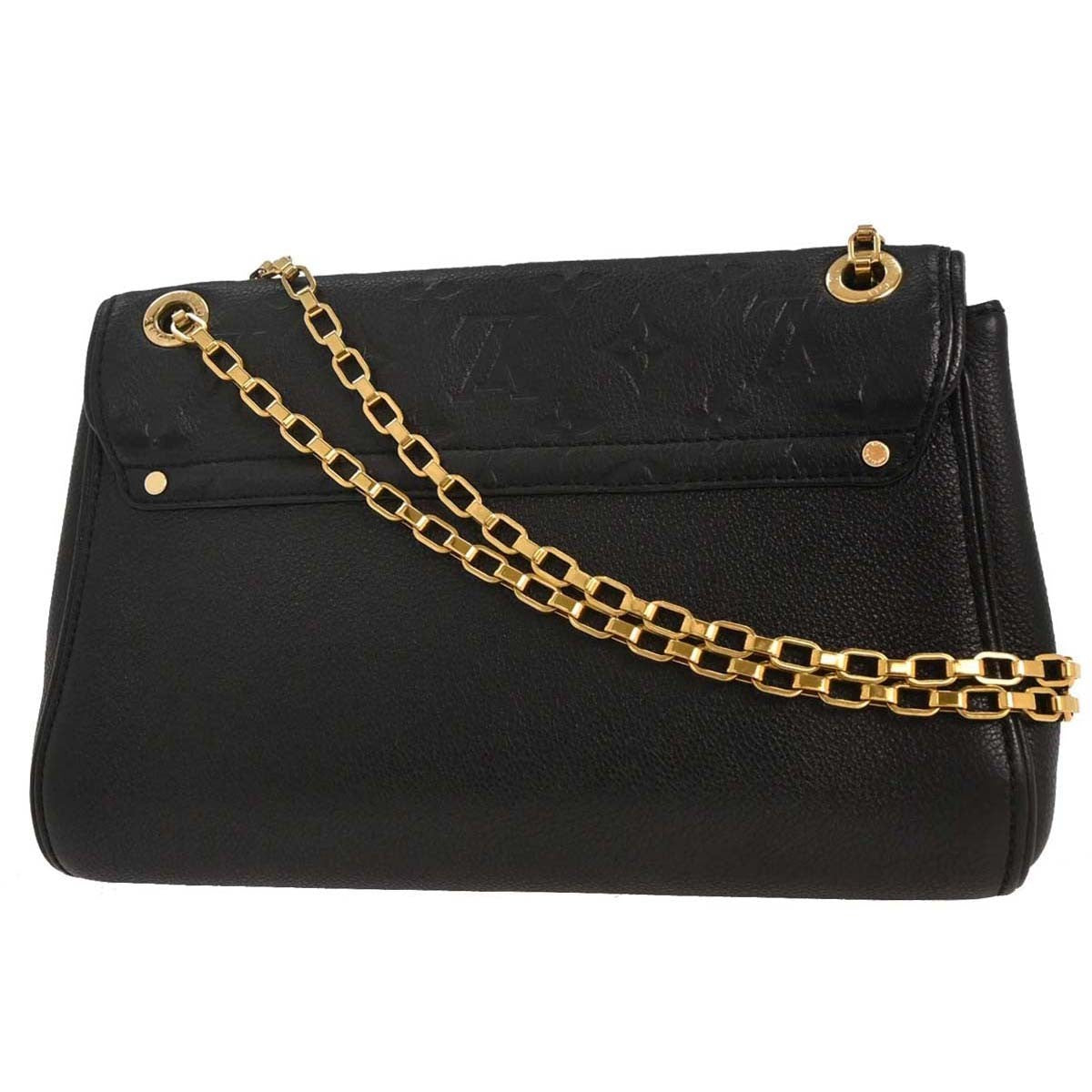 Louis Vuitton Saint Germain Handbag Monogram Empreinte Leather, BLACK, LEATHER, Shoulder bag