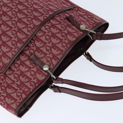 Christian Dior Trotteur Tote Bag Canvas, RED, CANVAS, Tote bag