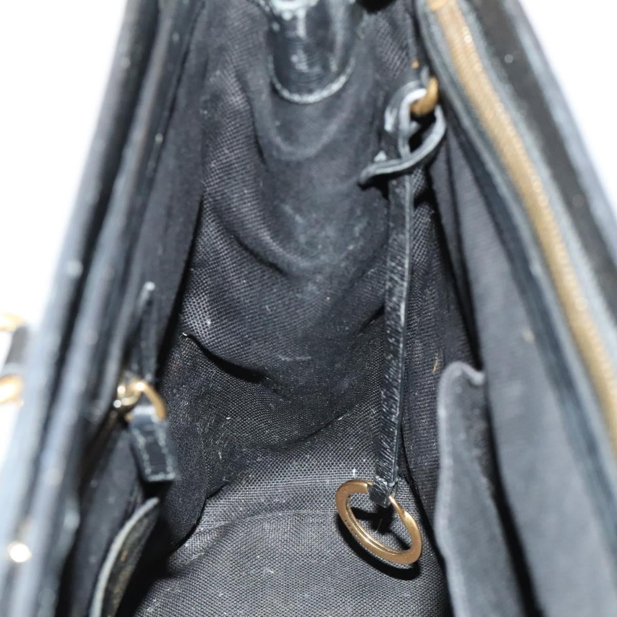 Gucci Bright Bit Convertible Tote Leather, BLACK, LEATHER, Handbag